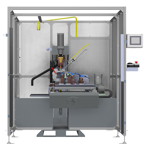 Jednoúčelový stroj – 3D náhľad
